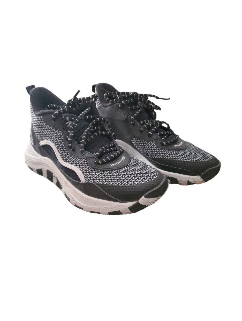 Under Armour Youth Curry 3Z 24 Black Gray Basketball Shoes 5Y